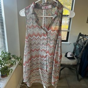 Printed High-Low Top